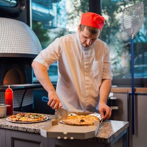 Roulette à pizza PREMIUM - 100 mm - Lame en acier inoxydable et manche en plastique - Bleu - Product Image 5