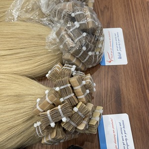 Wholesale Price Tape Straight Vietnamese Remy Extensions Machine Double Weft Best Quality Super Silky No <b>Tangle</b> No Shedding - Product Image 6