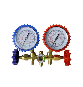 เกจวัดแรงดันสูงสำหรับเครื่องปรับอากาศเชิงพาณิชย์ ระบบทำความเย็น HVAC และระบบทำความเย็นอุตสาหกรรม พร้อมหน้าจอแสดงผลแบบสองสเกล - Product Image 2