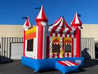 Château gonflable commercial personnalisé sur le thème du carnaval, certifié CE, garantie 3 ans, taille personnalisable