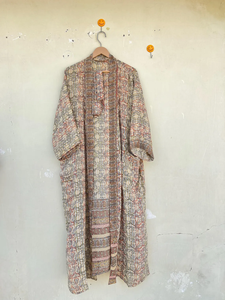 100% Silk Vintage Kimono <b>Robe</b> Quick <b>Dry</b> Smooth Dressing Gown for <b>Women's</b> Sleepwear Summer Autumn Spring Bridal Wear Free Size - Product Image 6