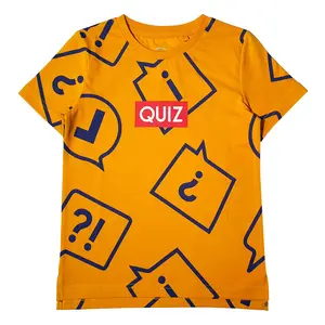 High Quality T-shirt For Boys Clothes For Children Best Prices 100% Cotton Orange Printed