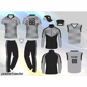 เสื้อคริกเก็ตกีฬาที่มีปกเสื้อปรับแต่งโลโก้ชื่อทีมที่มีสีที่แตกต่างกัน - Product Image 1