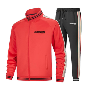 Ropa de entrenamiento de invierno con logotipo personalizado, suéter con cremallera para hombre, conjunto de chándal unisex de poliéster para mujer - Product Image 6