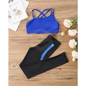 Sujetador deportivo ligero para mujer, ropa deportiva con logotipo personalizado, ropa deportiva para Fitness, Yoga, ropa deportiva, sujetador, mallas, conjunto de Yoga para gimnasio - Product Image 2