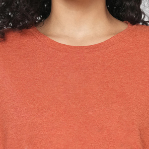 Camiseta de algodón 100% con cuello redondo para mujer, camiseta de media manga con Logo personalizado, camiseta lisa para mujer, ropa para mujer fabricada en China - Product Image 6