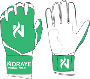 ถุงมือตีเบสบอลแบบหนังพรีเมี่ยมทนทานถุงมือตีเบสบอลซอฟต์บอลด้ามจับแข็งแรงและสวมใส่สบาย - Product Image 4