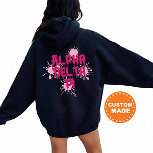 Sweat-shirt à capuche oversize tendance pour homme, manches longues, décontracté, pull, université, collège, sororité, hiver, 100% coton tricoté - Product Image 2