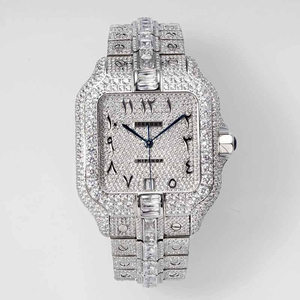 Montres pour hommes Luxe Iced Out Buste Lab Grown Diamond Down Watch Bijoux avec Rond Brillant Sparkle in Fashion Brand - Product Image 2