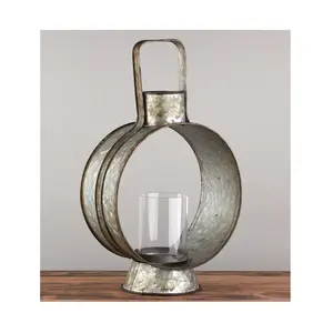 Lanternes en métal galvanisé faites à la main couleur personnalisée conception unique pour intérieur/extérieur maison mariage Festival décor bougeoirs - Product Image 1