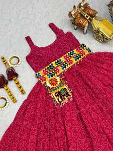 Designer Gamathi Work Navratri Gown Full Flair 12 Meter Garba & Dandiya Night Outfit Indian Festival Traditional Dress for Women - Product Image 2