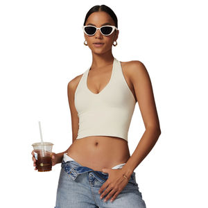 Camisetas sin mangas para mujer, ropa deportiva para entrenamiento, gimnasio, ropa deportiva, ropa sin costuras para mujer, camisetas de Yoga - Product Image 1