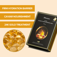 JMsolution ACTIVE GOLDEN CAVIAR NOURISHING MASK PRIME Produk Perawatan Kulit Korea Terlaris 1 unit=10 buah pemasok korea