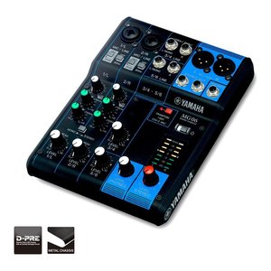 Consola de mezclas Yamaha MG06 de 6 canales con alimentación phantom para estudio y uso en vivo - Product Image 2