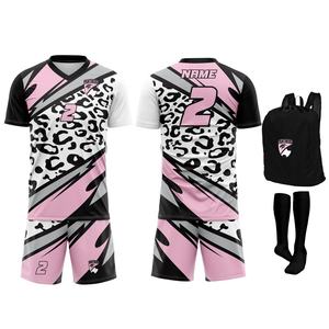 Uniformes de Fútbol Personalizados para Hombre, 100% Poliéster Elástico, Impresión Digital, Transpirables, Manga Corta, Conjuntos Sólidos - Product Image 5