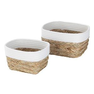 High Quality Jute Seagrass <b>Woven</b> <b>Basket</b> <b>Laundry</b> Bag <b>Basket</b> Customize Color Other Decorations for Home - Product Image 2