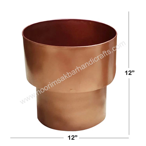 2025 Kit de jardinière de jardin de Style nordique de haute qualité décor à la maison double forme dessus de Table cuivre Antique placage meilleures fleurs artificielles - Product Image 5