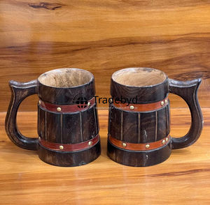 Mug décoratif en bois pour le style de la cuisine de ferme et les moments de service chaleureux Tradebyd - Product Image 5