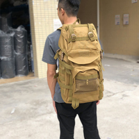 Sac à dos tactique AYPPRO 60L, sac d'expédition, faible MOQ 50 pièces, logo personnalisé, grande capacité, sac de voyage utilitaire pour l'extérieur