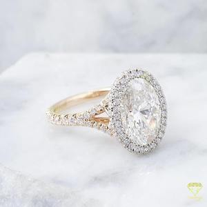 Haute sur demande Moissanite bague de fiançailles coussin coupe pierre bijoux de mariage cadeau pour les femmes disponible pour le prix d'exportation - Product Image 2