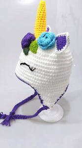 Chapeau Licorne pour Fille, Enfant, Bébé, Chapeau d'Hiver pour Bébé, Chapeau Fait Main Mignon et Amusant pour les Fans de Little Pony - Product Image 5