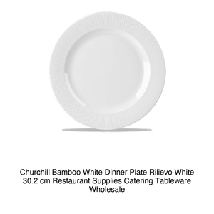 Plato de Cena Blanco de Bambú Churchill Rilievo, 30.2 cm, Suministros para Restaurantes, Vajilla para Catering, Venta al por Mayor - Product Image 2