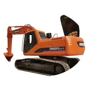 Coreia do Sul fez original Doosan 220 para engenharia civil máquinas usadas DH220 escavadeira