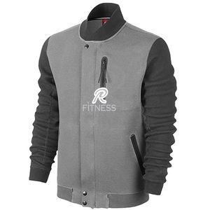 Chaqueta Varsity Personalizada OEM de Primera Calidad, Chaqueta Bomber Letterman de Cuero para Hombre - Product Image 2