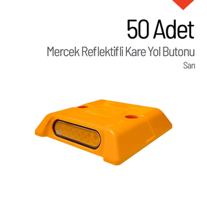 ชุดปุ่มสัญลักษณ์ทางถนนแบบสะท้อนแสง วัสดุ ABS ขนาด 50 ชิ้น - Product Image 3