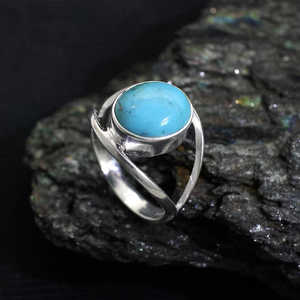 Venta al por mayor Turquoise Gemstone Silver Ring Elegant Loose Gemstones Collection - Product Image 2