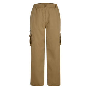 Pantalones Cargo con estampado de lona de alta calidad de fábrica para hombre, Pantalones rectos planos informales de invierno con múltiples bolsillos para Fitness - Product Image 2