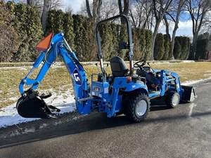 2025 LS Mini tracteur 196cc 2 temps moteur équitation tondeuse à gazon chargeur frontal pelle rétrocaveuse pompe roulement composants pour bricolage vente dans le monde entier - Product Image 5