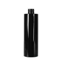 Vente en gros de flacons en plastique PET givré cylindriques mats de 250 ml et 500 ml pour gel douche, lotion, avec pompe dorée ou argentée