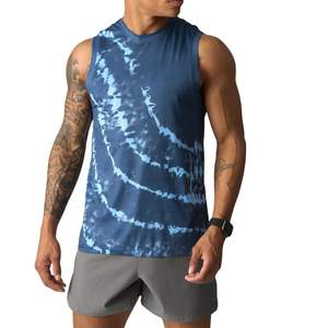 Custom Wholesale Mens <b>Plus</b> <b>Size</b> <b>Mesh</b> Tank <b>Top</b> Eco Friendly Quick Dry Beach Style 3D Sublimation Printed Design - Product Image 3