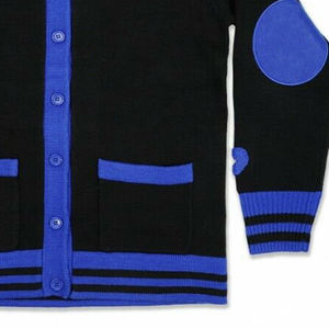 Cardigan universitaire de haute qualité cardigan à tricoter chandails unisexes avec boutons col en V Cardigan tricoté à manches longues - Product Image 6