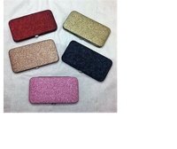 Pince à cils en cuir PU durable de haute qualité, étui magnétique vide noir personnalisable avec logo, effet beauté scintillant et glamour