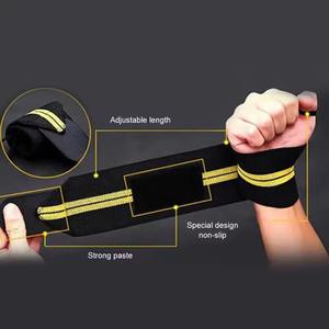 Muñequeras de Gimnasio para Levantamiento de Pesas con Logotipo Personalizado al por Mayor, Muñequeras de Soporte para Levantamiento de Pesas y Peso Muerto, Soporte de Muñeca para Fitness - Product Image 4