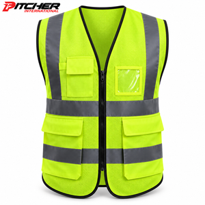 Chaleco de Construcción Reflectante al por Mayor con Bolsillos Utilitarios para Uniformes de Supervisor de Obras - Product Image 5