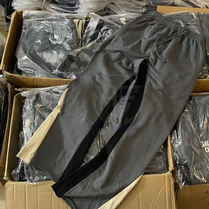 New Style Relaxed Trousers Breathable Fabric Drawstring Waistband Loose Fit Modern Casual Clothing <b>Men</b> <b>Flared</b> Sweat Pant - Product Image 3