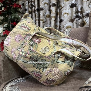 Wholesale Stylish Travel Luggage <b>Bag</b> <b>Large</b> Women's Cotton Duffel <b>Beach</b> Personalised Zipper Closure Sport Luxury Style Outdoor - Product Image 4