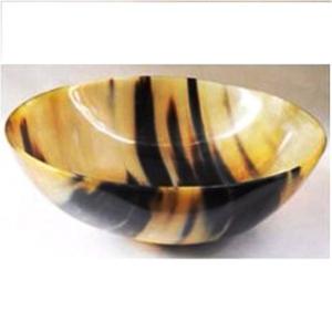 Bol en corne de buffle blanc fabriqué à la main produit durable en corne véritable naturelle fabriqué en Inde pour une utilisation décorative pour la maison et les fêtes - Product Image 6