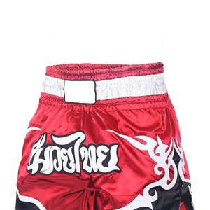 กางเกงขาสั้นมวยไทยขาสั้นสำหรับผู้ชายดีไซน์ล่าสุดแบบปรับแต่งลาย - Product Image 3