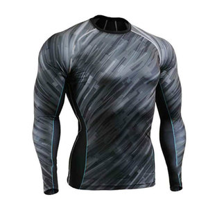 Couche de base de soutien conçue pour les athlètes Rash Guard pour hommes Vêtement de course respirant Entraînement d'endurance Rash Guard pour hommes - Product Image 4