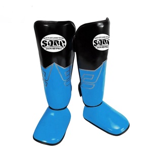 ศิลปะการต่อสู้ Shin Guards คิกบ็อกซิ่งยามขาพร้อมการป้องกันฝ่าเท้าสําหรับมวยไทยมวยและ MMA Shin Pads - Product Image 2