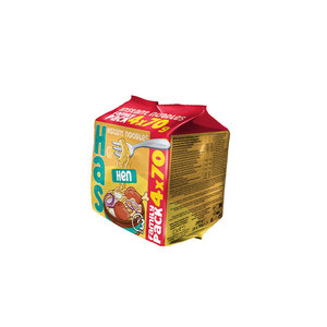 HAS Fried Instant Hen Noodles 280g Family <b>Pack</b> <b>Wheat</b> Flour 3 Minutes Cooking Time 18% Fat - Product Image 1