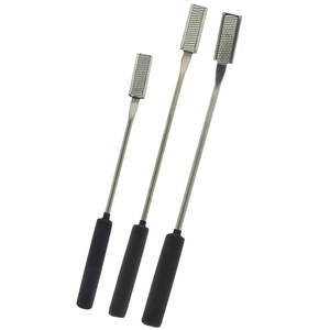 Juego de escofinas para dientes flotantes dentales equinos de 3 piezas, escofina hacia arriba y recta, instrumentos veterinarios de acero inoxidable, negro duradero - Product Image 2