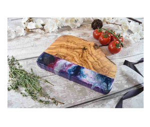 Planche à découper en bois et résine de qualité standard planche à découper en résine noire et blanche 2 pièces personnaliser l'emballage - Product Image 5