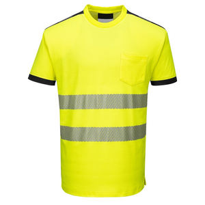 High Visibility Reflective Safety T-<b>Shirts</b> Custom Logo Hi Vis <b>Short</b> <b>Sleeve</b> Working Wear T-<b>Shirt</b> for <b>Men</b> - Product Image 6