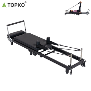 TOPKO <span class=keywords><strong>Cama</strong></span> de Pilates Reformer Plegable de Alta Calidad Equipo de Fitness para el Hogar <span class=keywords><strong>Cama</strong></span> de <span class=keywords><strong>Yoga</strong></span> Portátil - Product Image 6