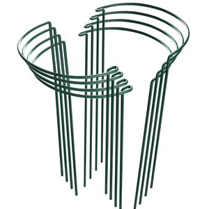 Demi-rond plante support piquets anneau métal maison jardin décor pour la croissance des plantes et escalade piquets jardin plante support bâtons - Product Image 5